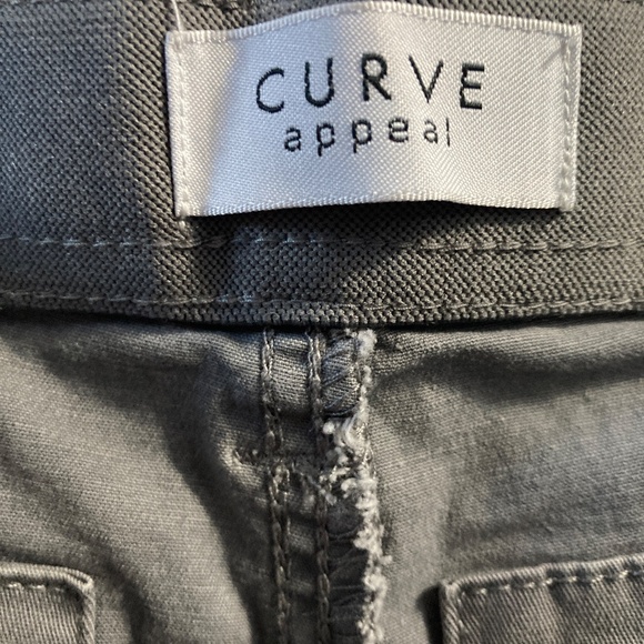 Curve Appeal Women's Pants 12/31 Gray Pants - Picture 3 of 4
